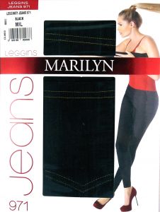 Marilyn Legginsy JEANS 971 M/L  black